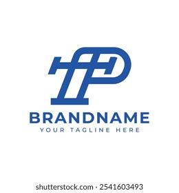 Letters TP or PT Monogram Logo, suitable for any business with TP or PT initials