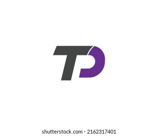 Letters TP, TD Professional Logo Icon. Premium logo concept On White Background.
