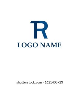 the letters TR logo combined with blue