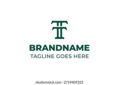 Letters TT Luxury Monogram Logo, suitable for any business with TT initials