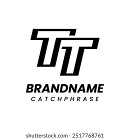 Buchstaben TT Monogramm Logo, geeignet für jedes Geschäft mit TT Initialen