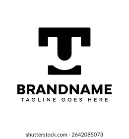 Letters TU or UT Monogram Logo, suitable for any business with TU or UT initials
