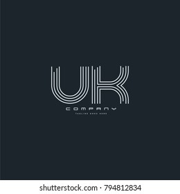 Letters J K Joint Line Logo Stock Vector (Royalty Free) 788804917