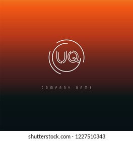 Letters U & Q Joint logo icon vector template.