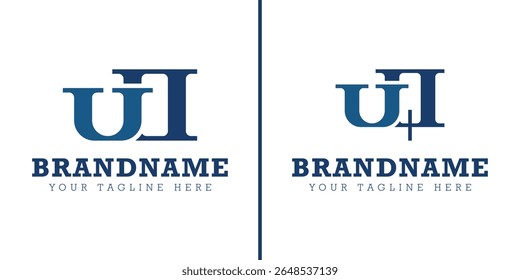 Letras UO e UQ Monograma Logotipo, para negócios com iniciais UO OU UQ QU