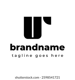 Letters UR Monogram Logo, suitable for any business with UR or RU initials