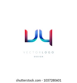 Letters V Y, V & Y logo, multi colour letters icon vector template.