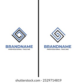 Letters VA Monogram Line Logo Set, for business with AV or VA initials