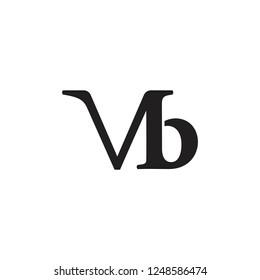 letters vb simple linked logo 