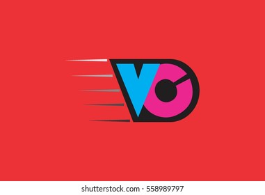 Letters VC Slides design logo vector
