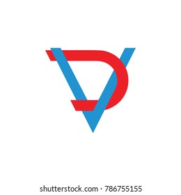 letters vd linked design logo vector