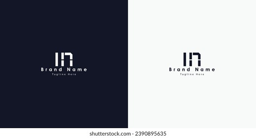 IN Letters vector logo design
