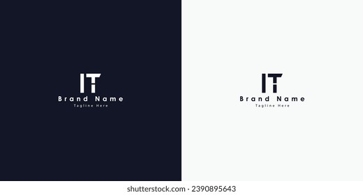 IT Letters vector logo design