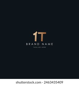 IT Letters vector logo design