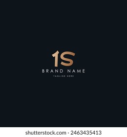 IS Letters Vektorgrafik Logo Design