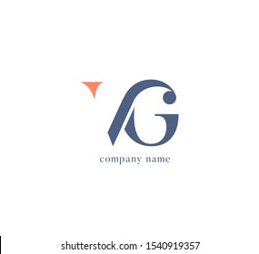 Letters V&G Joint logo icon vector for business card and corporate identity.