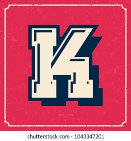 Letters vintage vector design stripes alphabet