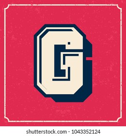 Letters vintage vector design stripes alphabet