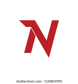 letters vn motion design logo vector