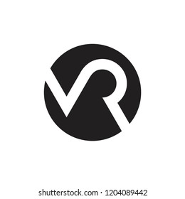 letters vr linked  circle logo