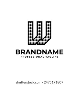 Letters VV Dot Monogram Logo, Suitable for business with VV initials