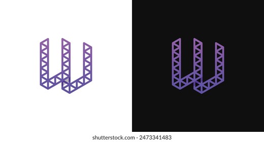 Letters VV Polygon Logo, suitable for business related to polygon with VV initials