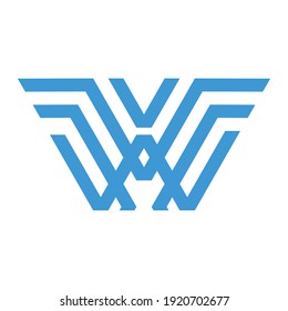 Letters VW Monogram Logo Design