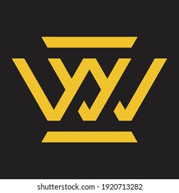 Letters VW Monogram Logo Design