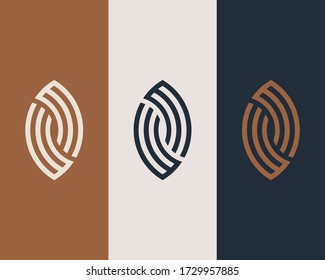 Letters W and M or WM line logo design. Linear minimal stylish emblem. Luxury elegant vector element. Premium business logotype. Graphic alphabet symbol for corporate business identity