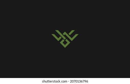 LETTERS WF LOGO DESIGN WITH NEGATIVE SPACE EFFECT FOR ILLUSTRATION USE