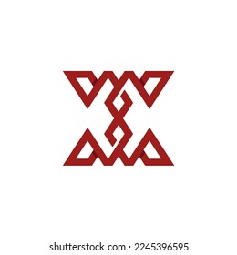 the letters x and m as well as w are combined and there is a number eight in the middle