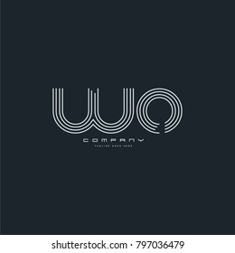 Letters X U, X & U joint logo icon. Stroke letter vector element.
