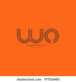 Letters X U, X & U joint logo icon. Stroke letter vector element.
