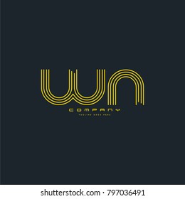 Letters X U, X & U joint logo icon. Stroke letter vector element.
