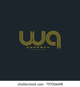 Letters X U, X & U joint logo icon. Stroke letter vector element.
