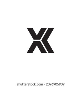 
letters X, V, K, A and C. simple symbol direction vector logo