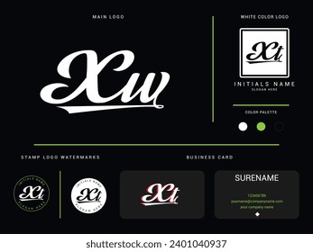 Letters XW wx Logo Icon, Unique Xw Logo Letter Vector For Finance Or Business