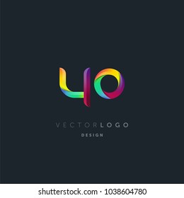 Letters Y O, Y & O logo, multi colour letters icon vector template.

