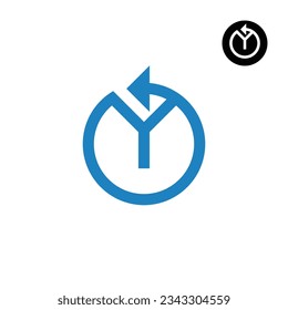 Buchstaben Y Reset-Pfeil oder jedes Design des neuen Logos