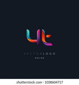 Letters Y T, Y & T logo, multi colour letters icon vector template.

