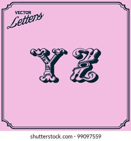 Letters Y Z