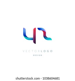Letters Y Z, Y & Z logo, multi colour letters icon vector template.

