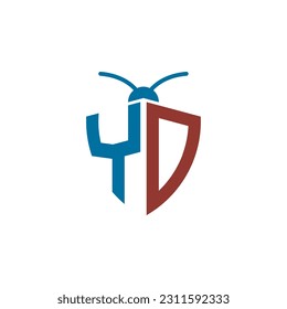 Letters YD Pest Control Logo