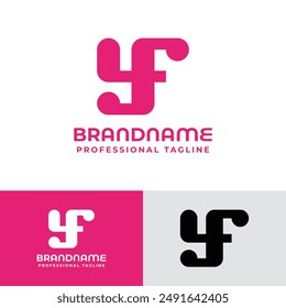 Letters YF Monogram Logo, Great for Multisector Company Branding