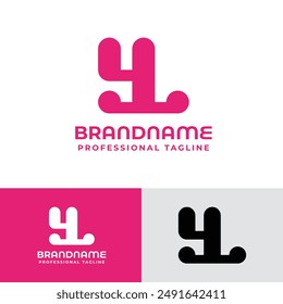Letters YL Monogram Logo, Great for Multisector Company Branding