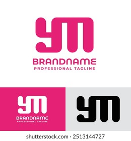 Letters YM Monogram Logo, Great for Multisector Company Branding