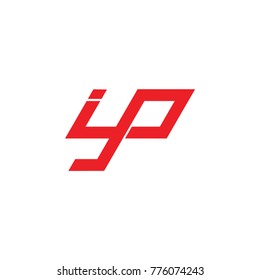 letters yp linked overlap style logo