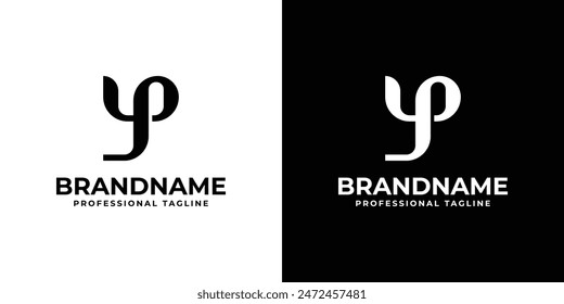 Letters YP Monogram Logo, suitable for any business with PY or YP initials