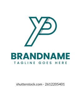 Letters YP or PY Monogram Logo, suitable for any brand with YP or PY initials