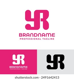 Letters YR Monogram Logo, Great for Multisector Company Branding